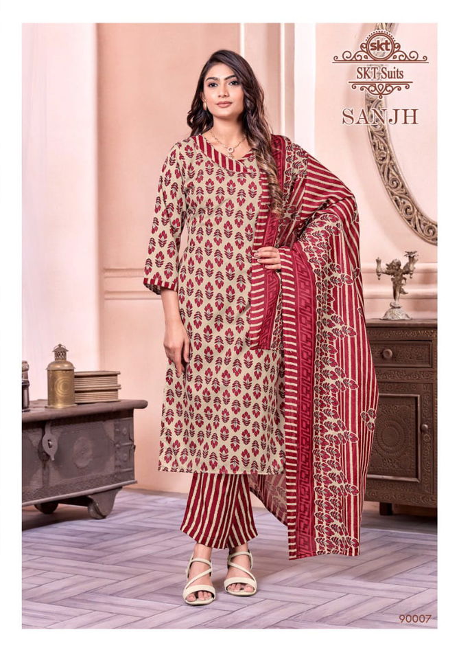 SKT Sanjh Digital Printed Cotton Dress Material Wholesale Clothing Suppliers In India